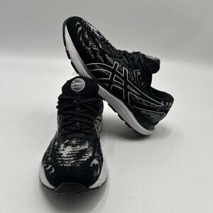 Asics Womens Gel Cumulus 23 1012A888 Black White Running Shoes Sneakers Size 9.5